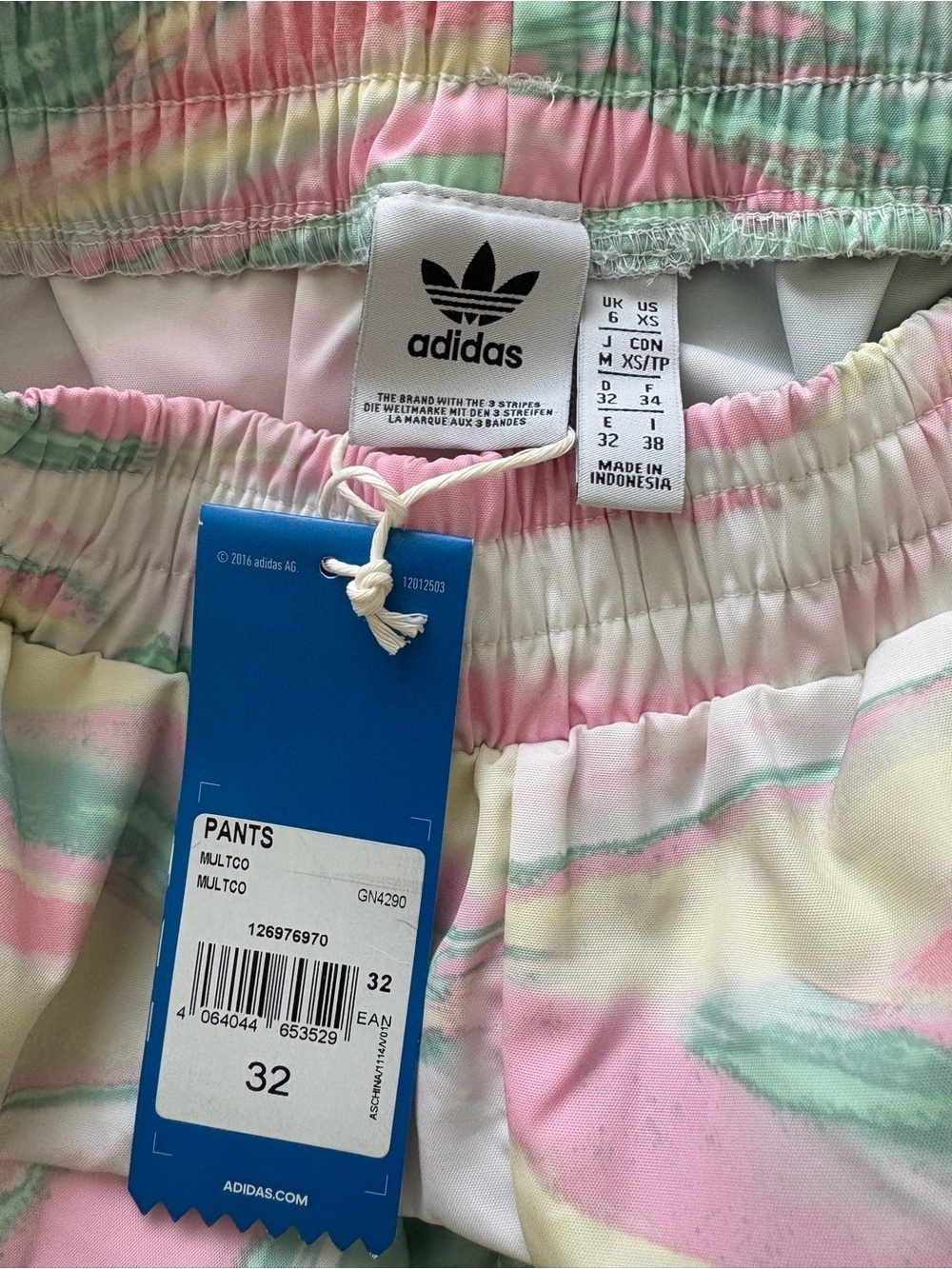 Adidas R.Y.V. Marble Joggers/Track Pants Size XS - Picture 4 of 8